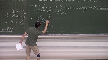 [GR lecture 18/05/2022] 11: tangent space and physics. 12: toward the affine connection
