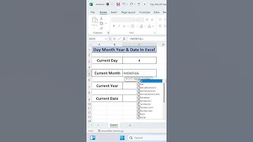 Day, Month, Year & Date Formula in Excel | Advance Excel | Excel Tips & Tricks | #excel #shorts