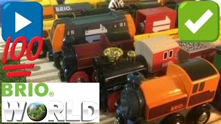 HD компилация 18 различни BRIO Дървени влакчета и локомотиви (03784 bg )