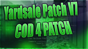 [PS3] The Yardsale Patch V7 COD 4 Mod Menu [1.40]
