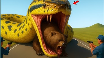 Heroes Save Hyperactive Mother Bear From Giant Python