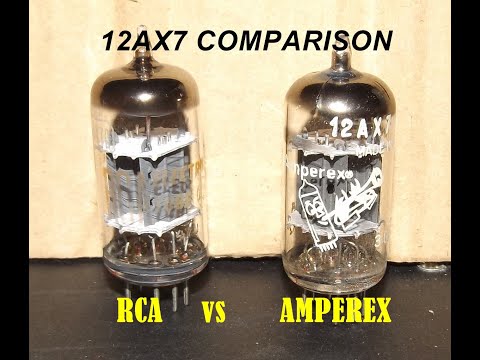 AMPEREX BUGLE BOY 12AX7 vs RCA 12AX7A Tube Comparison - YouTube