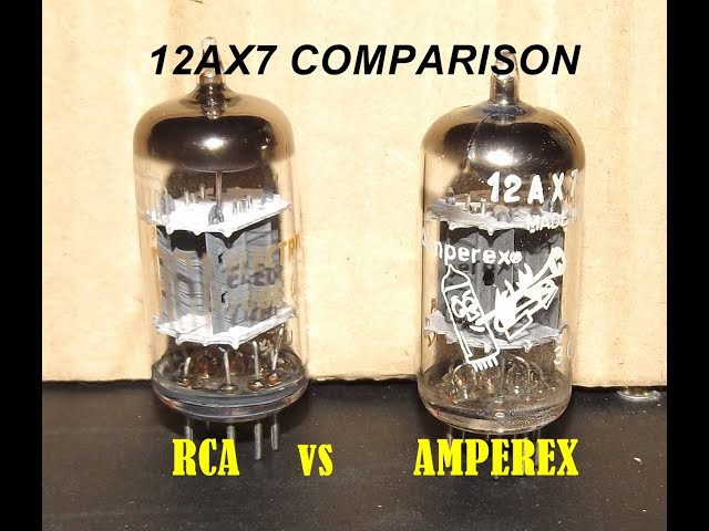 AMPEREX BUGLE BOY 12AX7 vs RCA 12AX7A Tube Comparison - YouTube