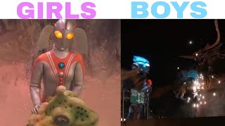 Boys vs Girls Ultraman Version