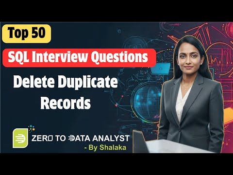 SQL Delete Duplicate Rows Using CTE (ROW_NUMBER) | SQL Interview Question 💥