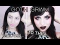 Easy GOTH GRWM | Burgundy + Green Lips | Grunge Vamp Makeup Tutorial | Vinyl Cosmetics | Vesmedinia