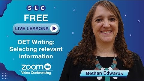 OET LIVE LESSON | OET Writing: Selecting relevant information from the CASE NOTES