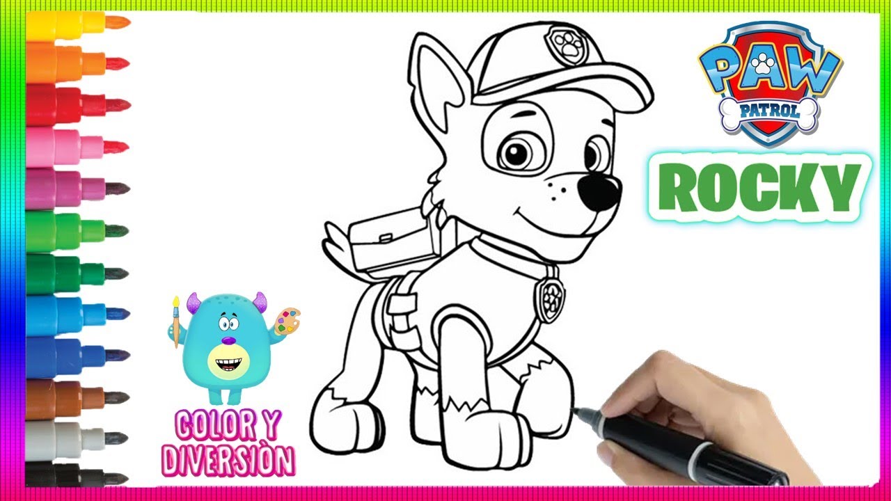 C mo Dibujar Y Colorear A ROCKY De Paw Patrol Dibujos F ciles Para c-mo-dibujar-y-colorear-a-rocky-de-paw-patrol-dibujos-f-ciles-para