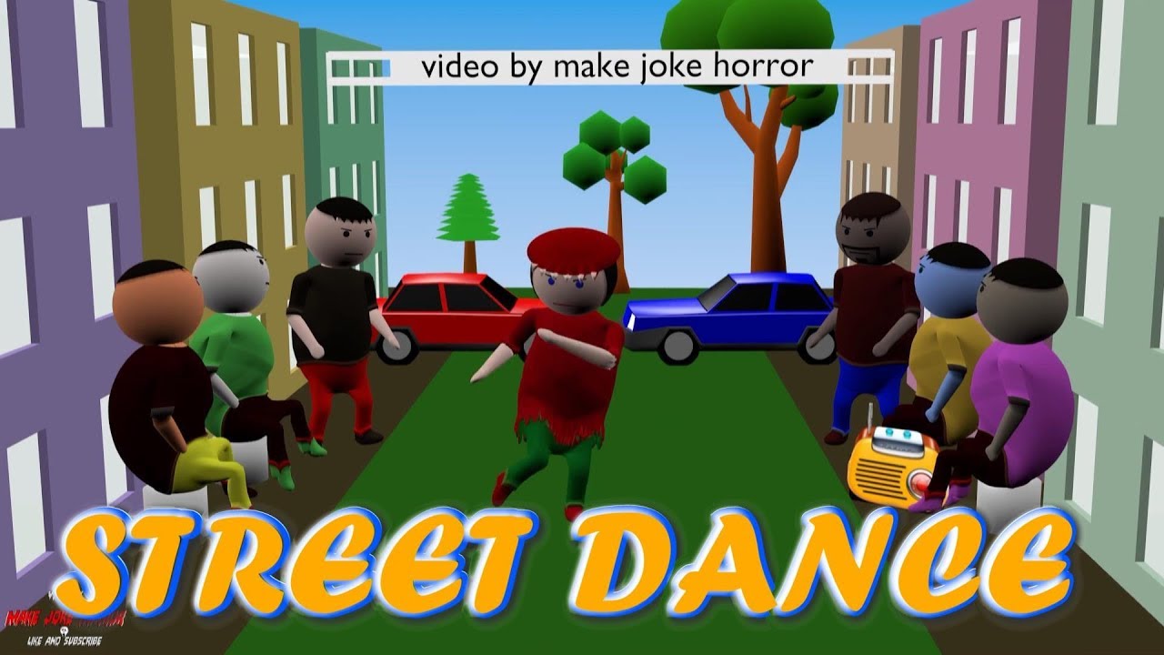 STREET DANCE  FUNNY VIDEO  ANIMATED IN HINDI  MAKE JOKE HORROR
