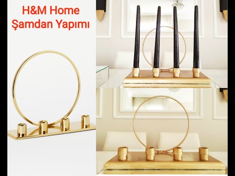 H&M HOME ŞAMDAN YAPIMI/hm home candlestick making