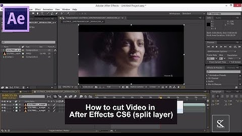 How to cut Video in After Effects CS6 split layer
