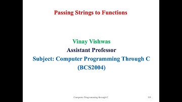 Passing Strings to Functions