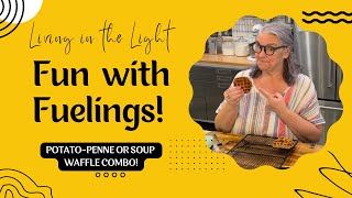 Fun with Fuelings! Potato-Penne or Soup Waffle Optavia fueling hack transformation