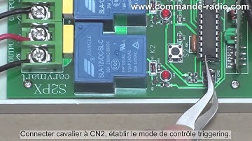 Kit Émetteur Récepteur Radio Pour Contrôler Lampes Avec Mode Triggering 2 Canaux