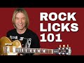 How to play rock and roll licks using the caged system