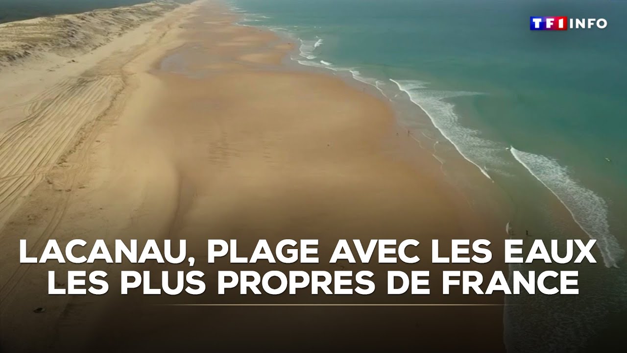 Lacanau sacrée plage avec les eaux les plus propres de France｜TF1 INFO
