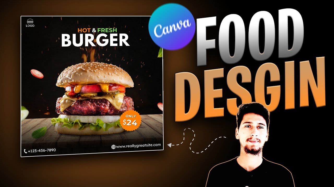 FAST TRACK Your Food Design Skills in Just 1 Minute with Canva