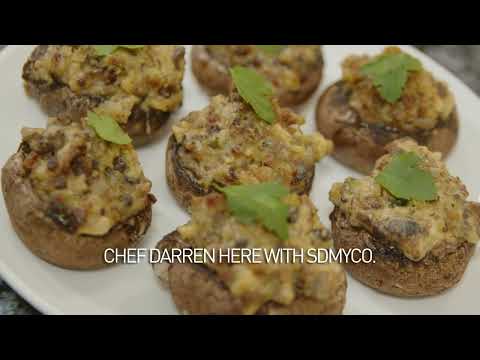 SDMYCO Celebrates National Stuffed Mushroom Day with Chef Darren Debergh