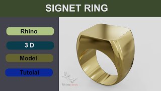 signet ring /rhino 3d/ tutorial/download for see description