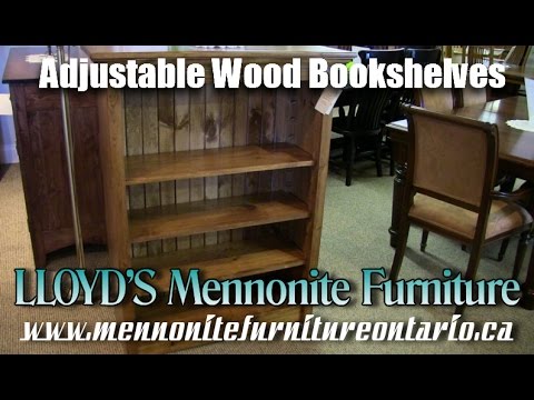 Wood Bookshelves Adjustable Wood Bookshelves Mennonite Furniture