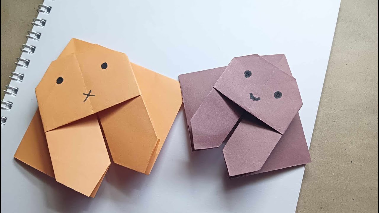 Paper Rabbit Bookmark Easy Paper Bunny Bookmark ππ°|Rabbit Bookmarkπ| DIY Paper Craft For ...