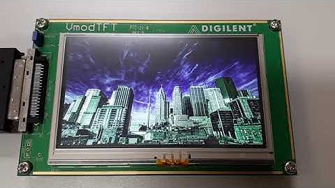 FPGA LCD image city