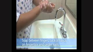 Hand Washing and Hand Sanitizing Procedure for Patients - French Subtitles