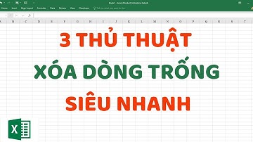 Cách xóa dòng trống hàng loạt trong Excel | Tin Học Thầy Cảnh