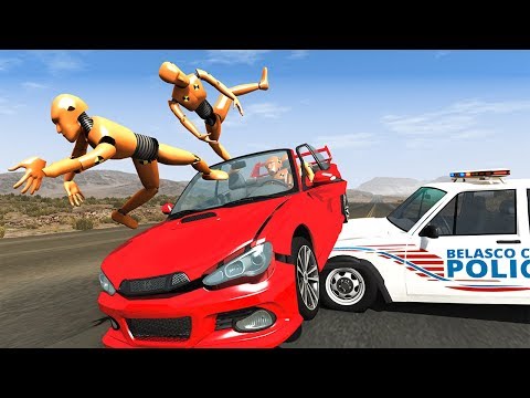 No Seatbelt Car Crashes #4 - BeamNG DRIVE | SmashChan