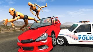 No Seatbelt Car Crashes #4 - BeamNG DRIVE | SmashChan