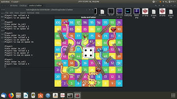 snake & ladder project using  SDL2 & C