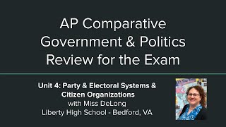 Unit 4 - Party & Electoral Systems AP COGO 2021 (AP Comparative Exam Review) screenshot 2