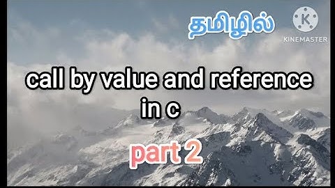 call by reference in c | c programming in tamil #callbyreference , #callbyvalue , #c , #sscomputer