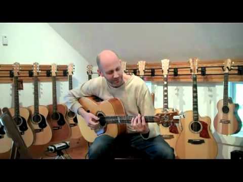 აკუსტიკური გიტარა Maton EBG808TE. დემო.