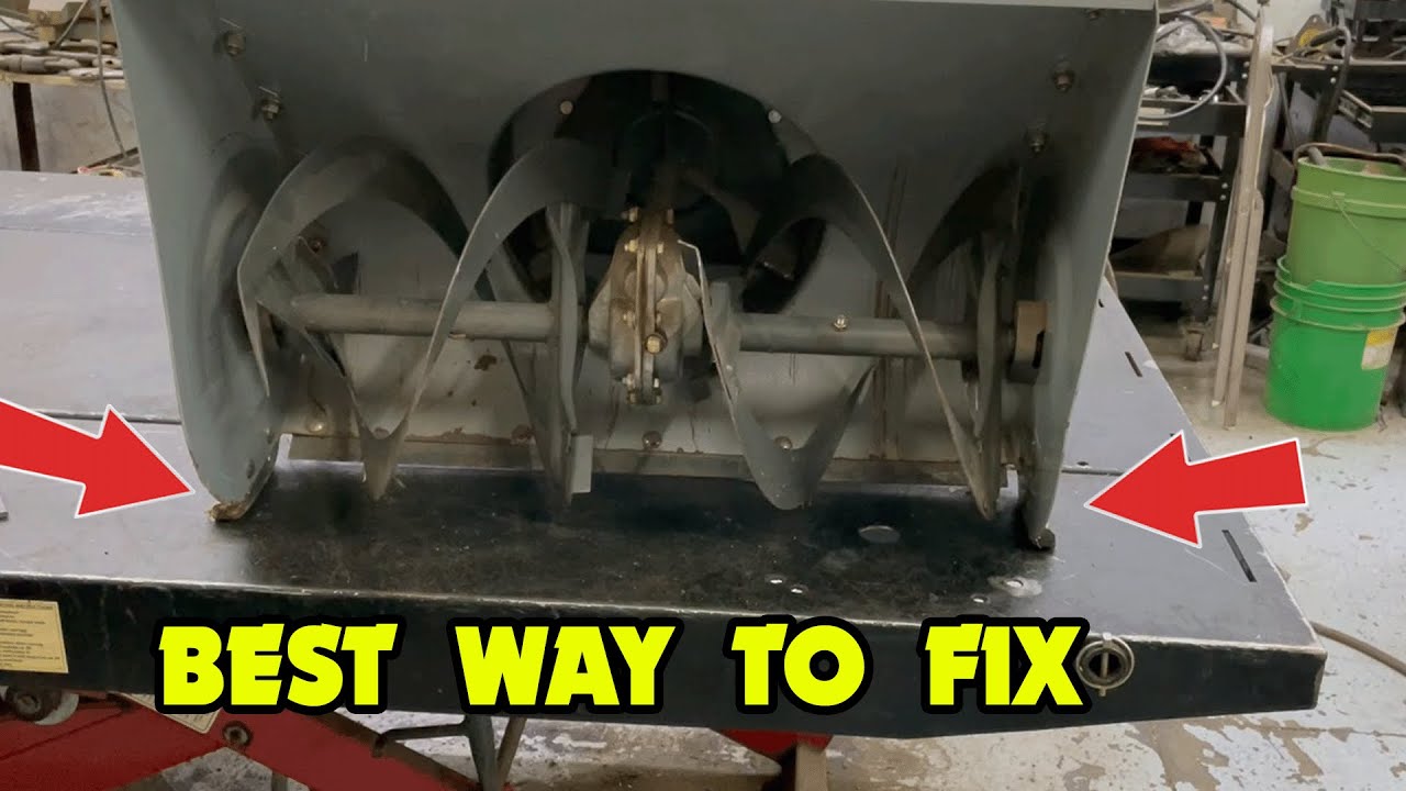 Cheap and Easy Way to Replace Skid Plates on your Snow blower