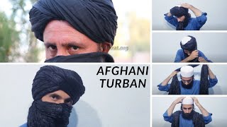 How To Tie Afghan Turban | Turban Style Head Scarf Tutorial | Afghani Turban
