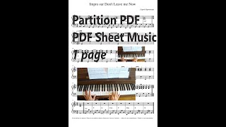 Impro sur &quot;Don&#39;t leave me now&quot;  (Tutorial + Partition PDF/Piano Score PDF Sheet Music)