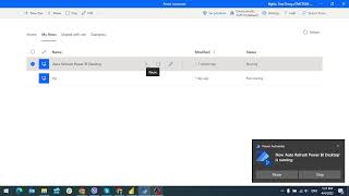 Auto refresh data in Power BI Desktop by Power Automate