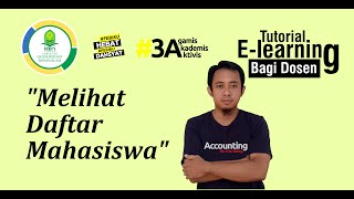 Tutorial E-learning Dosen - Melihat Daftar Mahasiswa