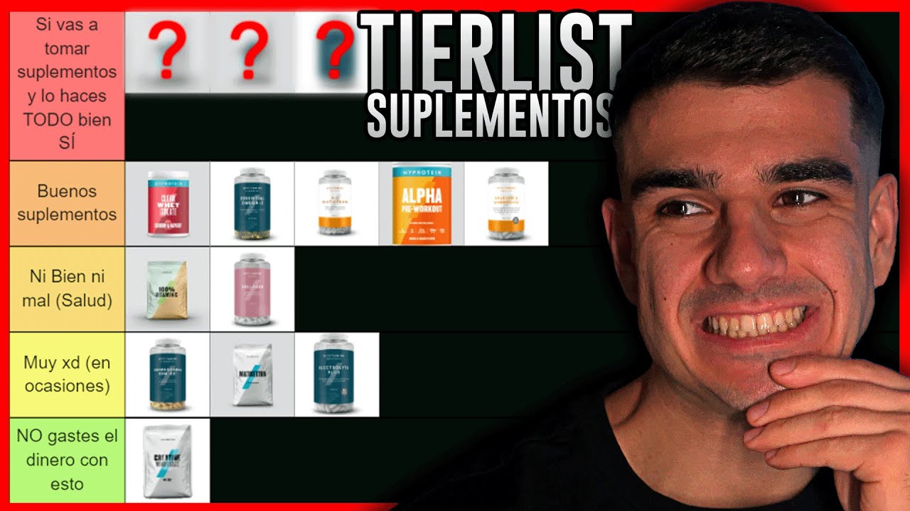TIER LIST SUPLEMENTOS PARA EL GIMNASIO ¿valen la pena?