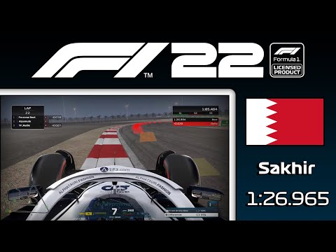 F1 22 Bahrain World Record & Setup (1:26.965) 