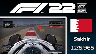 F1 22 Bahrain hotlap on a controller without assists (1:29:938