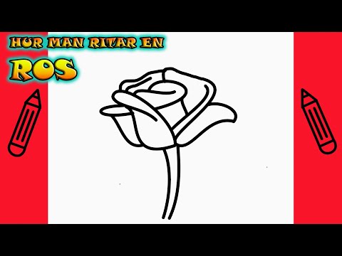 Hur man ritar en BLOMMA (ROS) 