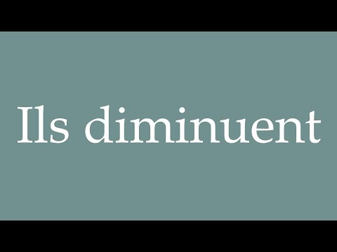 How to Pronounce ''Ils diminuent'' (They decrease) Correctly in French
