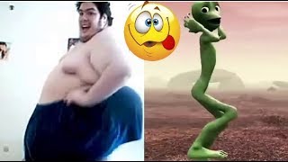Alien Dance With Funny Fat Man