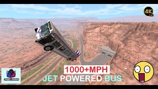 Nitrous/Rocket Bus Flying With JET POWERED ENGINE #12 | Defintion Of Insanity | BeamNG Drive screenshot 4