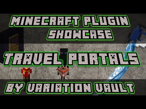 Minecraft Bukkit Plugin - Travel portals - easy to create!