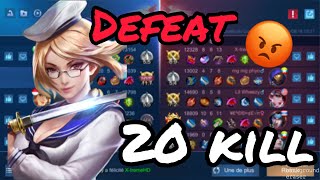 Losing a 20 kils gameplay with fanny | Mobile Legends
