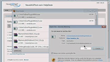 NovelASPect: How to Install the Citrix Client on your PC