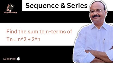 Find the sum to n-terms of Tn = n^2 + 2^n | Sum of Series | Sequence and Series | NCERT |Mathematics
